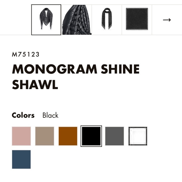 Louis Vuitton Monogram Shine Shawl - Picture 2 of 2